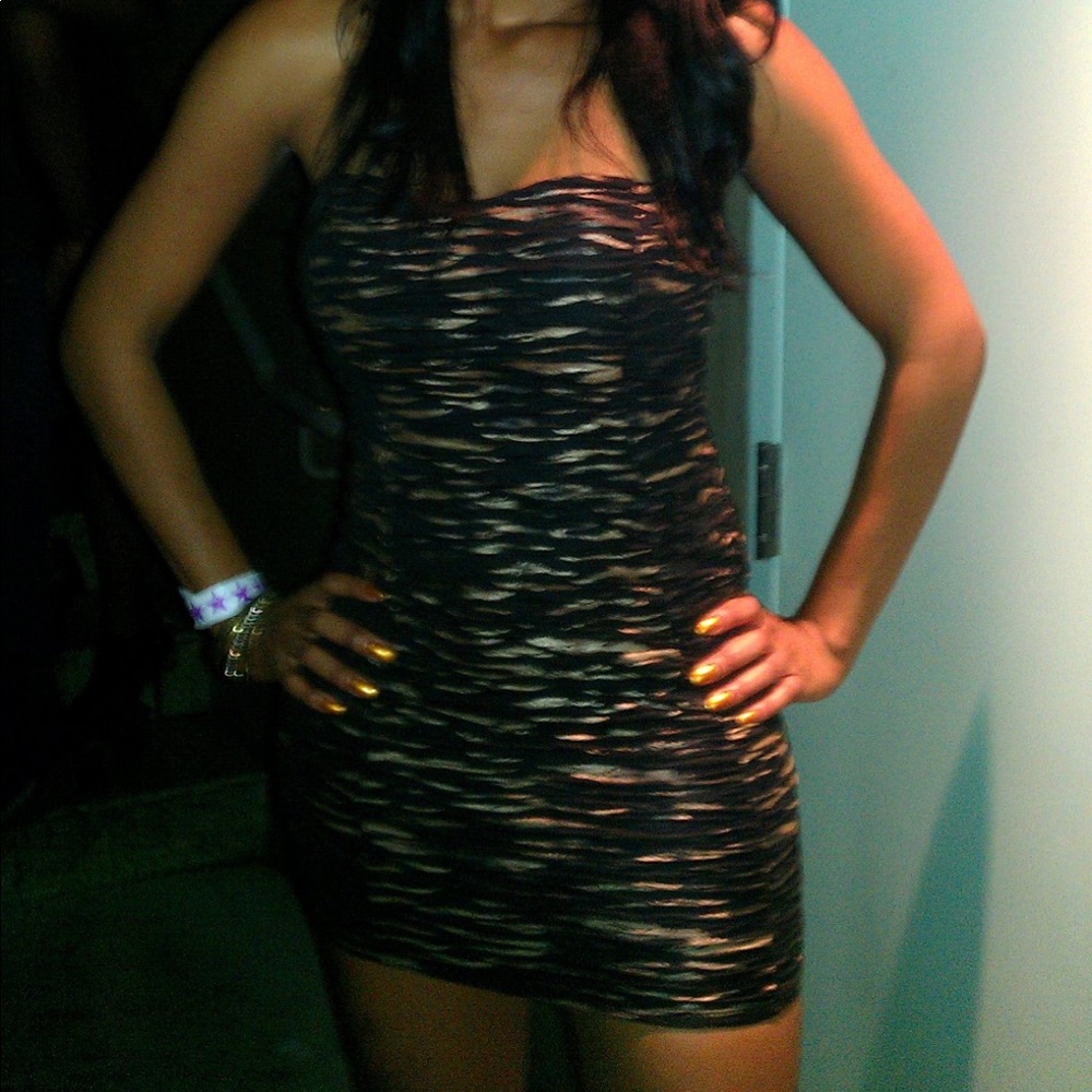 Black and Gold Windsor dress